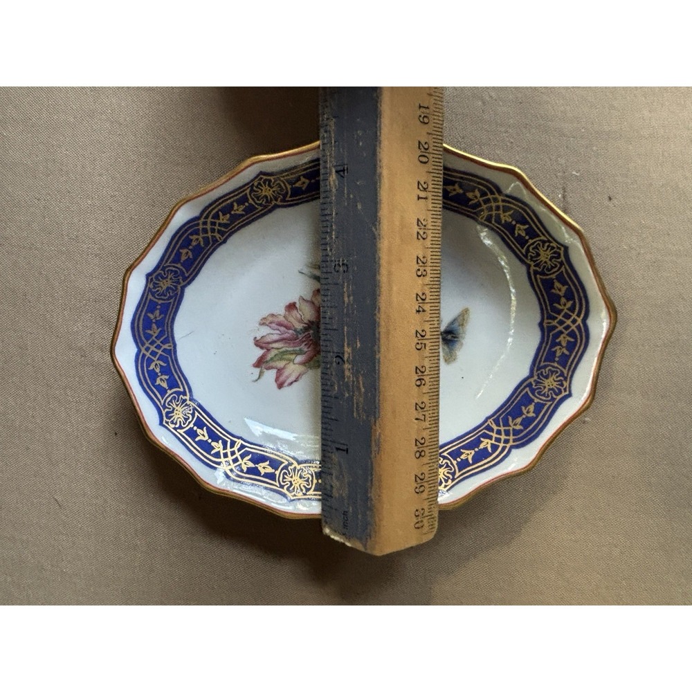 Mottahedeh The Merian Service Porcelain Oval Jewelry Trinket Dish Portugal - Picture 6 of 12